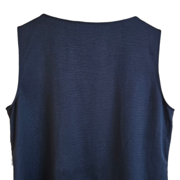Chico's Sleeveless Black Layered Lace Scoop Neck Top Women's Size 2 (Large) - Picture 7 of 7